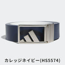 ベストスポーツ adidas（アディダス）製品。adidas アディダス メンズ ゴルフ ベルト リバーシブル トロフィー ツアーベルト EEU89 23SS 春夏 3バーロゴ リバーシブル カット可能 合成皮革 ブラック カレッジネイビー グレースリー