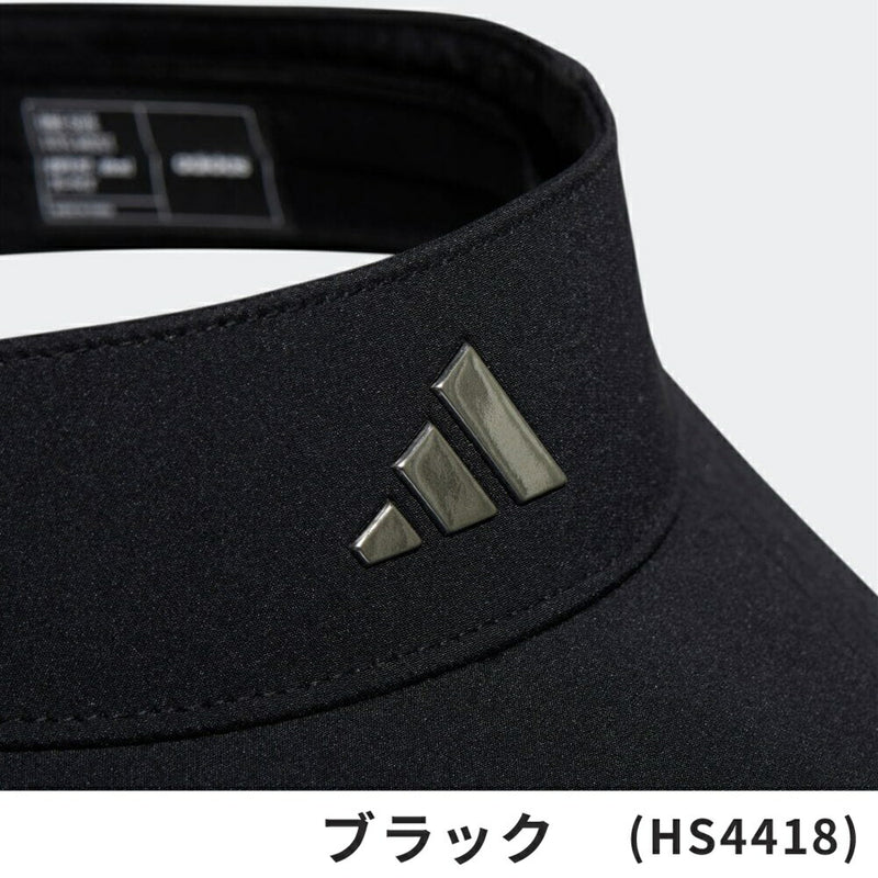 ベストスポーツ adidas（アディダス）製品。adidas アディダス メンズ ゴルフ 帽子 バイザー メタルロゴ MGS00 23SS 春夏 フリーサイズ つばカーブ 吸湿性 スウェットバンド付 面ファスナー式バックストラップ