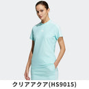 ベストスポーツ adidas（アディダス）製品。adidas アディダス レディース ゴルフウェア シャツ スリーストライプス SSモックネックシャツ NMJ69 23SS 春夏 吸汗速乾 ストレッチ ポリエステル ポリウレタン コーラルフュージョン クリアアクア ホワイト