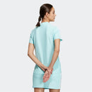 ベストスポーツ adidas（アディダス）製品。adidas アディダス レディース ゴルフウェア シャツ スリーストライプス SSモックネックシャツ NMJ69 23SS 春夏 吸汗速乾 ストレッチ ポリエステル ポリウレタン コーラルフュージョン クリアアクア ホワイト