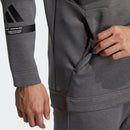 ベストスポーツ adidas（アディダス）製品。adidas アディダス メンズ ゴルフウェア ジャケット ビックアディダスロゴ ダンボールニット 長袖フルジップフーディー NMJ92 23SS 春夏 レギュラーフィット ジップポケット 伸縮性 ポリエステル ポリウレタン