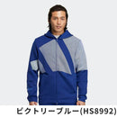 ベストスポーツ adidas（アディダス）製品。adidas アディダス メンズ ゴルフウェア ジャケット ビックアディダスロゴ ダンボールニット 長袖フルジップフーディー NMJ92 23SS 春夏 レギュラーフィット ジップポケット 伸縮性 ポリエステル ポリウレタン
