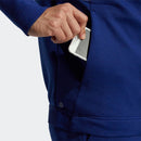 ベストスポーツ adidas（アディダス）製品。adidas アディダス メンズ ゴルフウェア ジャケット ビックアディダスロゴ ダンボールニット 長袖フルジップフーディー NMJ92 23SS 春夏 レギュラーフィット ジップポケット 伸縮性 ポリエステル ポリウレタン