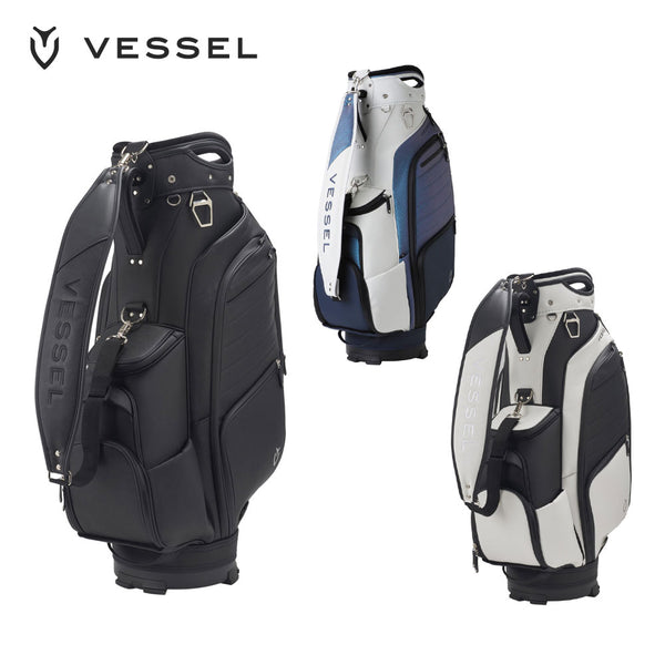 VESSEL（ベゼル） VESSEL（ベゼル）製品。VESSEL ベゼル ゴルフ メンズ キャディバッグ キャディーバッグ カート バッグ APX Staff 4.8kg 9型 6分割 口枠 おすすめ おしゃれ 高級感 ラグジュアリー 8730120