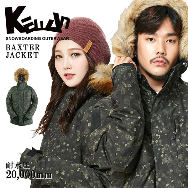 割引対象商品（3,000円以上） KELLAN（ケラン）製品。KELLAN スノーボードウェア BAXTER JACKET 9101