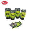 ベストスポーツ BELL（ベル）製品。BELL ベル 子供用 自転車 プロテクター ラスカルズバイクパッドセット 8051050 プラスチック製スキットガード パッド パッド入りグローブ フック ループストラップ アシッドイエロー