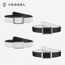 ベストスポーツ VESSEL（ベゼル）製品。VESSEL ベゼル ゴルフウェア メンズ リバーシブル ベルト おすすめ シンプル 合成皮革 SQUARE