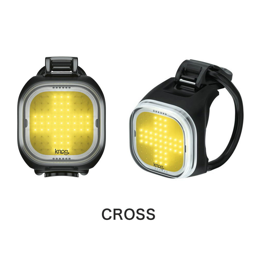 Blinder フラッシュパターンバイクライト　前後セット knog. ( ノグ ) フロントライト BLINDER MINI SQUARE FRONT