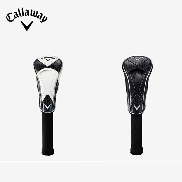 割引対象商品（3,000円以上） Callaway（キャロウェイ）製品。Callaway キャロウェイ メンズ ゴルフ ヘッドカバー スナズ ヘッドカバー ドライバー 23 JM 5523015 23SS 春夏 フィンガーポケット シンプルデザイン 合成皮革 ポリエステル ホワイト ブラック