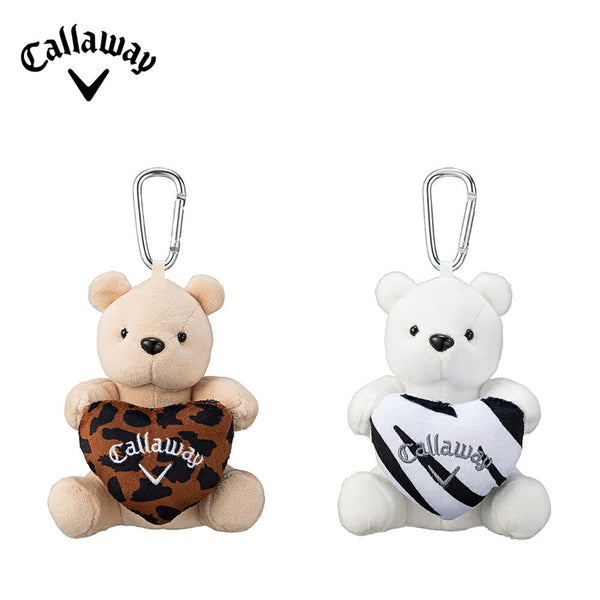 商品 Callaway（キャロウェイ）製品。Callaway キャロウェイ レディース ゴルフ ボールケース キャロウェイ スタイル ベア ボールケース FW 22 JM 5922511 5922512 22FW 秋冬 Bearをマスコット ボール１個収納可能 ポリエステル ブラウン ホワイト