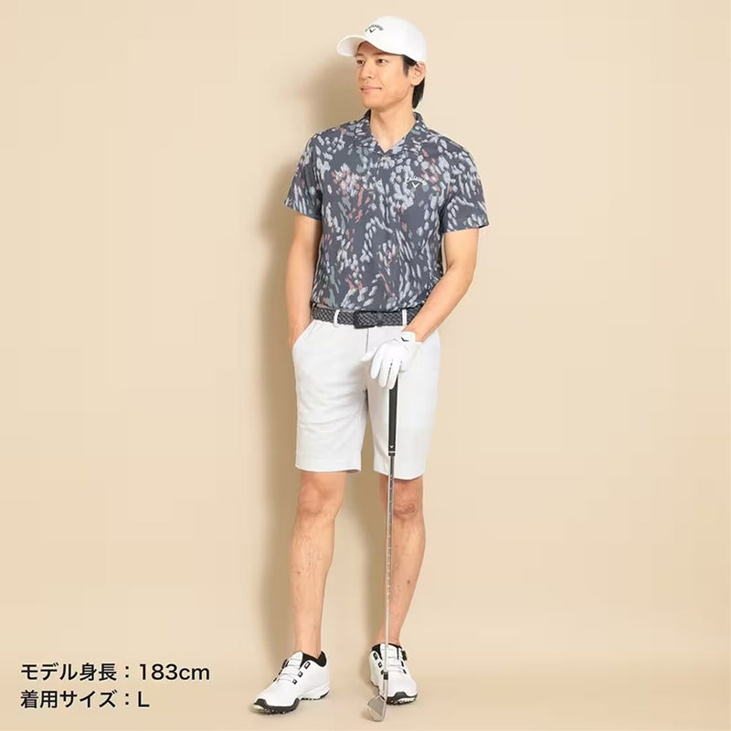 Callaway かざあなメッシュ生地調プリントショートパンツ 23SS