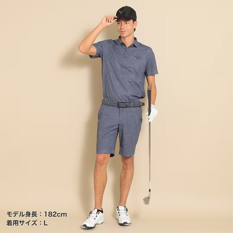 Callaway かざあなメッシュ生地調プリントショートパンツ 23SS