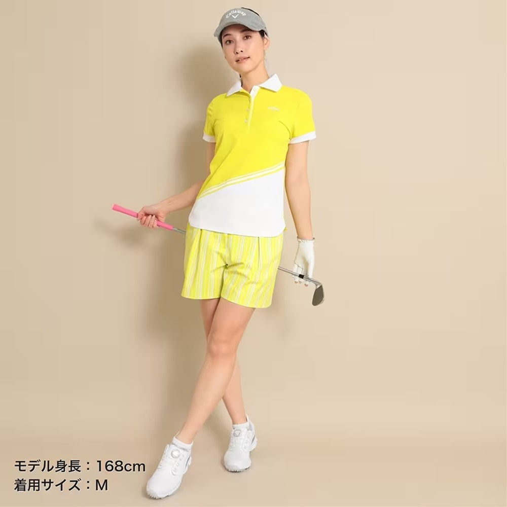 Callaway ストライプ ショートパンツ S Callaway 8WAYストレッチマルチストライプショートパンツ 23SS