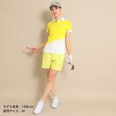 ベストスポーツ Callaway（キャロウェイ）製品。Callaway キャロウェイ レディース ゴルフウェア パンツ マルチストライププリントショートパンツ C23127201 23SS 春夏 8WAYストレッチ ピンクのみ透け防止 ポリエステル ポリウレタン ネイビー ピンク イエロー