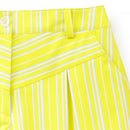 ベストスポーツ Callaway（キャロウェイ）製品。Callaway キャロウェイ レディース ゴルフウェア パンツ マルチストライププリントショートパンツ C23127201 23SS 春夏 8WAYストレッチ ピンクのみ透け防止 ポリエステル ポリウレタン ネイビー ピンク イエロー