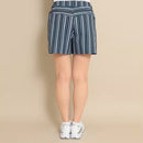 ベストスポーツ Callaway（キャロウェイ）製品。Callaway キャロウェイ レディース ゴルフウェア パンツ マルチストライププリントショートパンツ C23127201 23SS 春夏 8WAYストレッチ ピンクのみ透け防止 ポリエステル ポリウレタン ネイビー ピンク イエロー