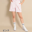 ベストスポーツ Callaway（キャロウェイ）製品。Callaway キャロウェイ レディース ゴルフウェア パンツ マルチストライププリントショートパンツ C23127201 23SS 春夏 8WAYストレッチ ピンクのみ透け防止 ポリエステル ポリウレタン ネイビー ピンク イエロー