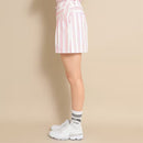 ベストスポーツ Callaway（キャロウェイ）製品。Callaway キャロウェイ レディース ゴルフウェア パンツ マルチストライププリントショートパンツ C23127201 23SS 春夏 8WAYストレッチ ピンクのみ透け防止 ポリエステル ポリウレタン ネイビー ピンク イエロー