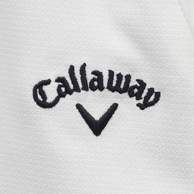 ベストスポーツ Callaway（キャロウェイ）製品。Callaway キャロウェイ レディース ゴルフウェア スカート ハイストレッチドビーインナーショートパンツドッキング型スカート C23128205 23SS 春夏 ホワイトのみ透け防止 脇ジップ付き エンブレム刺繍