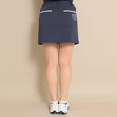 ベストスポーツ Callaway（キャロウェイ）製品。Callaway キャロウェイ レディース ゴルフウェア スカート ハイストレッチドビーインナーショートパンツドッキング型スカート C23128205 23SS 春夏 ホワイトのみ透け防止 脇ジップ付き エンブレム刺繍