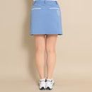 ベストスポーツ Callaway（キャロウェイ）製品。Callaway キャロウェイ レディース ゴルフウェア スカート ハイストレッチドビーインナーショートパンツドッキング型スカート C23128205 23SS 春夏 ホワイトのみ透け防止 脇ジップ付き エンブレム刺繍