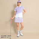 ベストスポーツ Callaway（キャロウェイ）製品。Callaway キャロウェイ レディース ゴルフウェア スカート デイジープリントストライプドビースカート C23128211 23SS 春夏 ストレッチ インナーショートパンツ型 デイジーフラワー ポリエステル ネイビー パープル イエロー