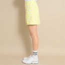 ベストスポーツ Callaway（キャロウェイ）製品。Callaway キャロウェイ レディース ゴルフウェア スカート デイジープリントストライプドビースカート C23128211 23SS 春夏 ストレッチ インナーショートパンツ型 デイジーフラワー ポリエステル ネイビー パープル イエロー