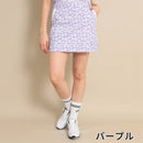 ベストスポーツ Callaway（キャロウェイ）製品。Callaway キャロウェイ レディース ゴルフウェア スカート デイジープリントストライプドビースカート C23128211 23SS 春夏 ストレッチ インナーショートパンツ型 デイジーフラワー ポリエステル ネイビー パープル イエロー