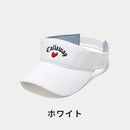 ベストスポーツ Callaway（キャロウェイ）製品。Callaway キャロウェイ レディース ゴルフ 帽子 バイザー ラブキャロウェイ バイザー C23191220 23SS 春夏 吸汗速乾 刺繍ロゴ 清涼感 ベルクロ仕様 微調節可能 綿 ポリエステル 7カラー展開