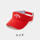 ベストスポーツ Callaway（キャロウェイ）製品。Callaway キャロウェイ レディース ゴルフ 帽子 バイザー ラブキャロウェイ バイザー C23191220 23SS 春夏 吸汗速乾 刺繍ロゴ 清涼感 ベルクロ仕様 微調節可能 綿 ポリエステル 7カラー展開