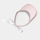 ベストスポーツ Callaway（キャロウェイ）製品。Callaway キャロウェイ レディース ゴルフ 帽子 バイザー ドットリボン付きバイザー C23191221 23SS 春夏 吸汗速乾 リボン取り外し可能 ロゴプリント ポリエステル ネイビー ピンク ホワイト ブラック