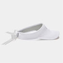 ベストスポーツ Callaway（キャロウェイ）製品。Callaway キャロウェイ レディース ゴルフ 帽子 バイザー ドットリボン付きバイザー C23191221 23SS 春夏 吸汗速乾 リボン取り外し可能 ロゴプリント ポリエステル ネイビー ピンク ホワイト ブラック