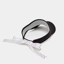 ベストスポーツ Callaway（キャロウェイ）製品。Callaway キャロウェイ レディース ゴルフ 帽子 バイザー ドットリボン付きバイザー C23191221 23SS 春夏 吸汗速乾 リボン取り外し可能 ロゴプリント ポリエステル ネイビー ピンク ホワイト ブラック