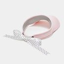 ベストスポーツ Callaway（キャロウェイ）製品。Callaway キャロウェイ レディース ゴルフ 帽子 バイザー ドットリボン付きバイザー C23191221 23SS 春夏 吸汗速乾 リボン取り外し可能 ロゴプリント ポリエステル ネイビー ピンク ホワイト ブラック