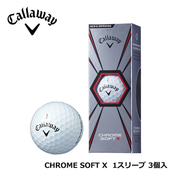 スポーツ Callaway（キャロウェイ）製品。Callaway CW18 CHROME SOFT X 3球入