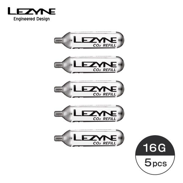 商品 LEZYNE（レザイン）製品。LEZYNE レザイン 自転車 アクセサリー CO2ボンベ CO2 CARTRIDGE 16G SILVER 5PCS ネジ式 空気入れ 携帯 交換用 CO2カートリッジ インフレーター シルバー ツーリング ロードバイク クロスバイク