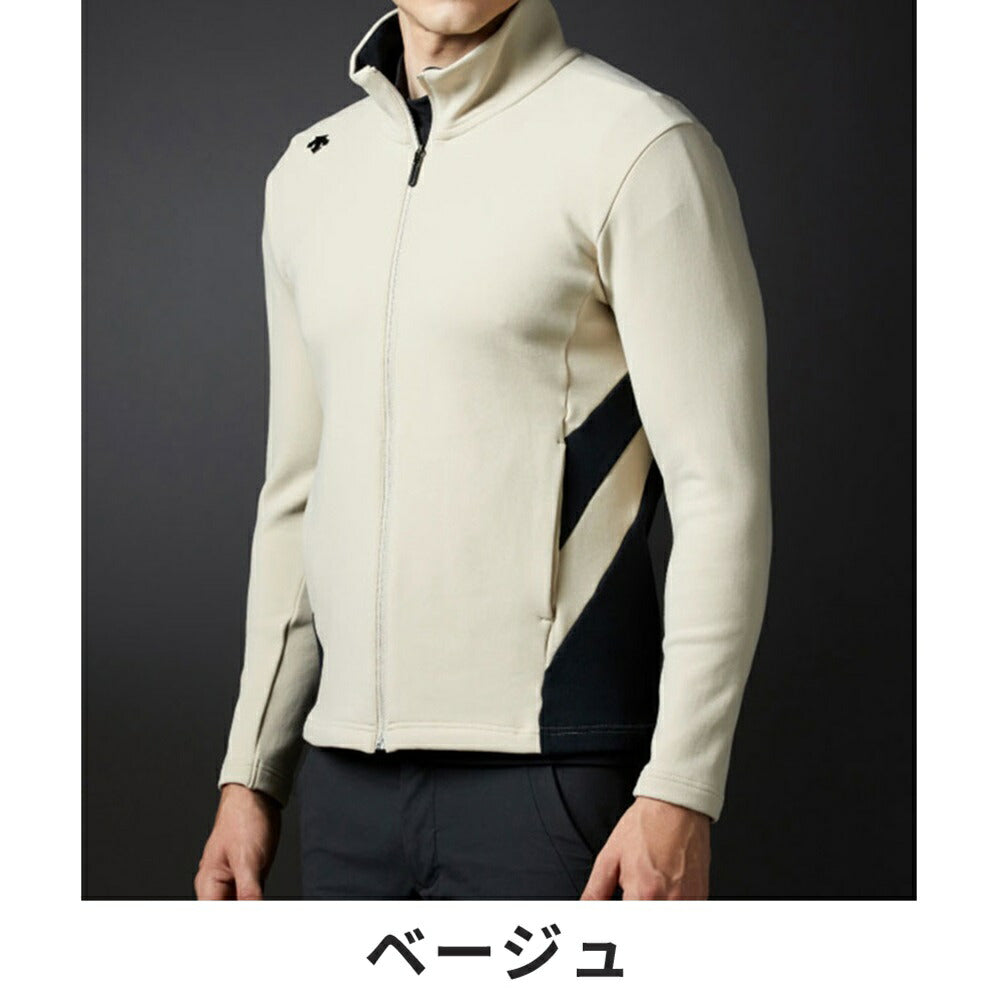 DESCENTE（デサント） オンタイム コンパクトパイル起毛 切り替えジャージージャケット 22FW DGMUJL53  自転車、ゴルフ、アウトドアのベストスポーツ本店