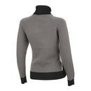 ベストスポーツ DESCENTE（デサント）製品。DESCENTE デサント レディース ゴルフウェア セーター 幾何学柄インターシャ タートルネック セーター? DGWUJL11 22FW 秋冬 切り替えデザイン ポリエステル アクリル 毛 ポリウレタン