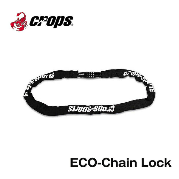 商品 CROPS（クロップス）製品。CROPS ECO-Chain lock 4桁式ダイヤルロック CP-HW-EC490