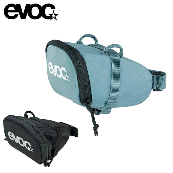 evoc evoc（イーボック）製品。EVOC イーボック メンズ 自転車 サドルバッグ シートバッグM0.7L 100605100M 23SS 春夏 バックルで固定 シートポストベルクロ固定 軽量ストレージ ブラック スティール