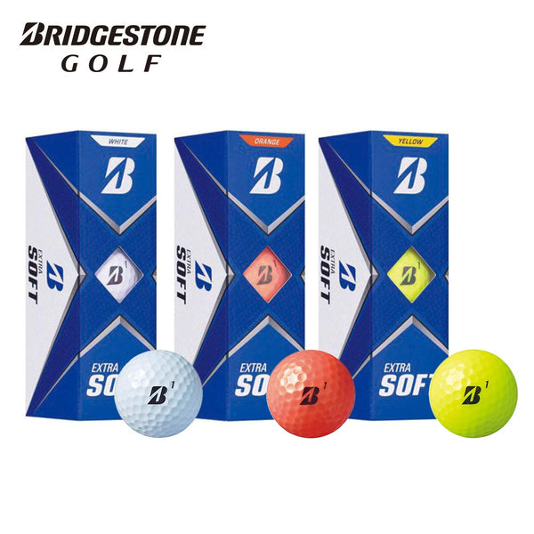 スポーツ BRIDGESTONE（ブリヂストン）製品。BRIDGESTONE GOLF ブリヂストンゴルフ ゴルフボール EXTRA SOFT エクストラソフト 2021年モデル 1スリーブ 3球入り 日本正規品 X1WXJ X1YXJ X1OXJ ホワイト イエロー オレンジ ゴルフ ボール
