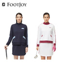 ベストスポーツ FOOTJOY（フットジョイ）製品。FOOTJOY フットジョイ レディース ゴルフウェア ジャケット クルーネックスウェット 28410 28412 22FW 秋冬 吸汗速乾 抗菌防臭 UVカット 4Wayストレッチ ポリエステル ポリウレタン ネイビー ホワイト