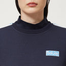 ベストスポーツ FOOTJOY（フットジョイ）製品。FOOTJOY フットジョイ レディース ゴルフウェア ジャケット クルーネックスウェット 28410 28412 22FW 秋冬 吸汗速乾 抗菌防臭 UVカット 4Wayストレッチ ポリエステル ポリウレタン ネイビー ホワイト