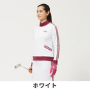 ベストスポーツ FOOTJOY（フットジョイ）製品。FOOTJOY フットジョイ レディース ゴルフウェア ジャケット クルーネックスウェット 28410 28412 22FW 秋冬 吸汗速乾 抗菌防臭 UVカット 4Wayストレッチ ポリエステル ポリウレタン ネイビー ホワイト