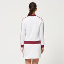 ベストスポーツ FOOTJOY（フットジョイ）製品。FOOTJOY フットジョイ レディース ゴルフウェア ジャケット クルーネックスウェット 28410 28412 22FW 秋冬 吸汗速乾 抗菌防臭 UVカット 4Wayストレッチ ポリエステル ポリウレタン ネイビー ホワイト