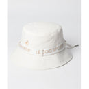 ベストスポーツ le coq sportif（ルコックスポルティフ）製品。Le coq sportif ルコック レディース ゴルフ 帽子 バイザー ロゴリボン付きバケットハット QGCVJC70W 23SS 春夏 吸汗速乾 抗菌防臭 サイズ調整仕様 綿 ポリエステル ネイビー ホワイト