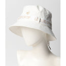 ベストスポーツ le coq sportif（ルコックスポルティフ）製品。Le coq sportif ルコック レディース ゴルフ 帽子 バイザー ロゴリボン付きバケットハット QGCVJC70W 23SS 春夏 吸汗速乾 抗菌防臭 サイズ調整仕様 綿 ポリエステル ネイビー ホワイト