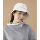 ベストスポーツ le coq sportif（ルコックスポルティフ）製品。Le coq sportif ルコック レディース ゴルフ 帽子 バイザー ロゴリボン付きバケットハット QGCVJC70W 23SS 春夏 吸汗速乾 抗菌防臭 サイズ調整仕様 綿 ポリエステル ネイビー ホワイト