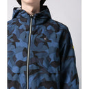 ベストスポーツ le coq sportif（ルコックスポルティフ）製品。Le coq sportif ルコック メンズ ゴルフウェア ブルゾン ルフフォルムルミエール柄 はっ水 防風 ストレッチ QGMVJK01 23SS 春夏 ポリエステル グレー ライム ネイビー