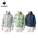 ベストスポーツ le coq sportif（ルコックスポルティフ）製品。Le coq sportif ルコック メンズ ゴルフウェア ブルゾン ルフフォルムルミエール柄 はっ水 防風 ストレッチ QGMVJK01 23SS 春夏 ポリエステル グレー ライム ネイビー